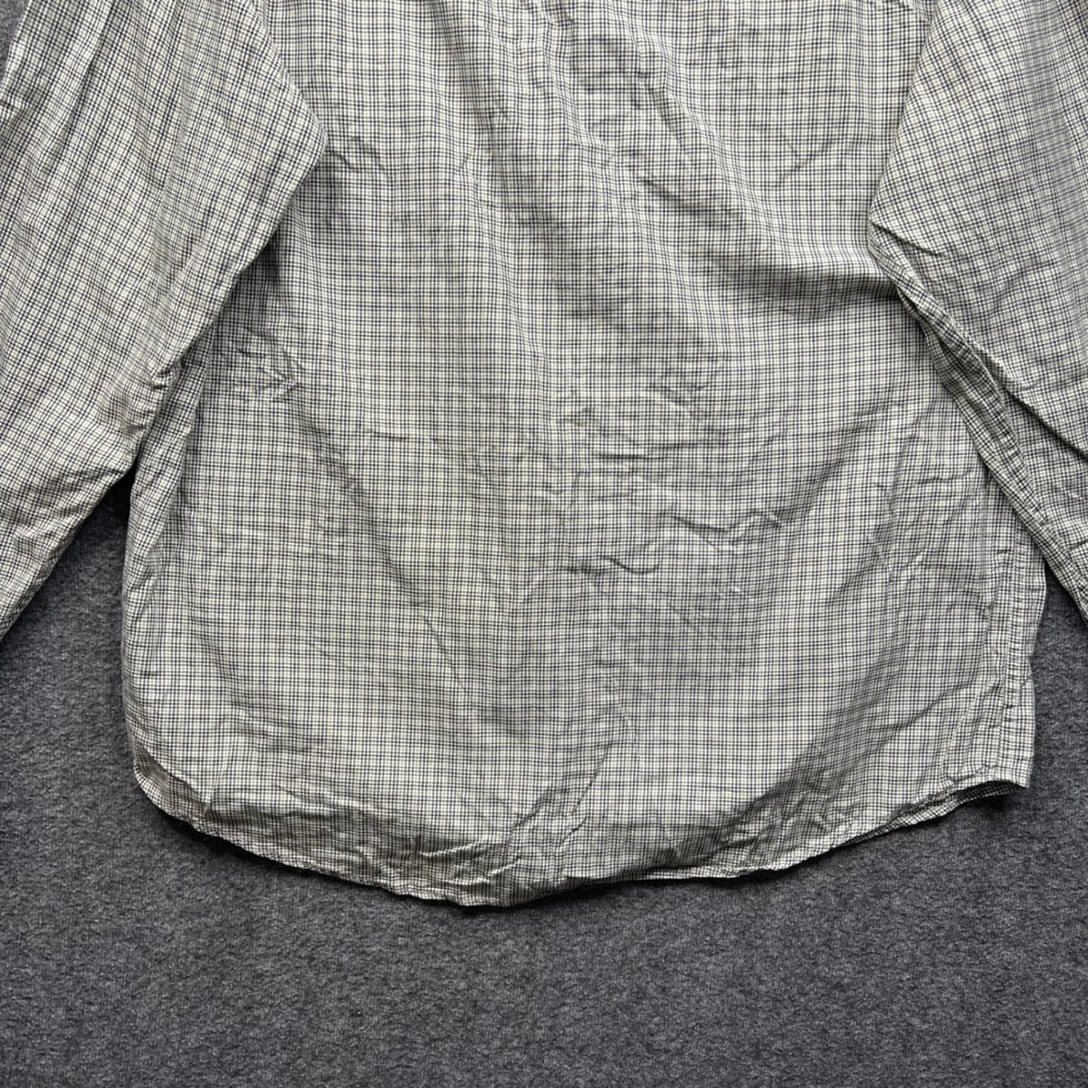 J. Crew Shirt Mens Large Green Tan Plaid Button Down Long Sleeve Cotton - Picture 13 of 16